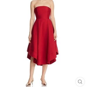 C/MEO COLLECTIVE Womens Making Waves Asymmetric MIDI Dress - XS